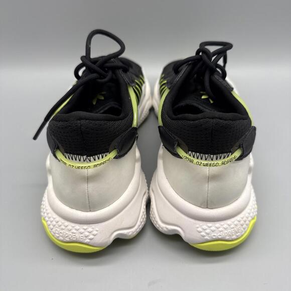 Adidas Ozweego Athletic Shoes Sneakers Black White Solar Yellow EG7448 Men 9 NEW - Picture 4 of 7